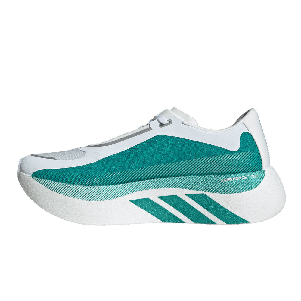 adidas Hyperboost Edge Men's Running Shoes - Cloud White/Equipment Green/Zero Metallic
