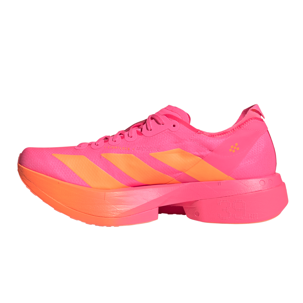 adidas Adizero Adios Pro 4 Men's Running Shoes - Lucid Pink/Lucid Orange/Iron Metallic