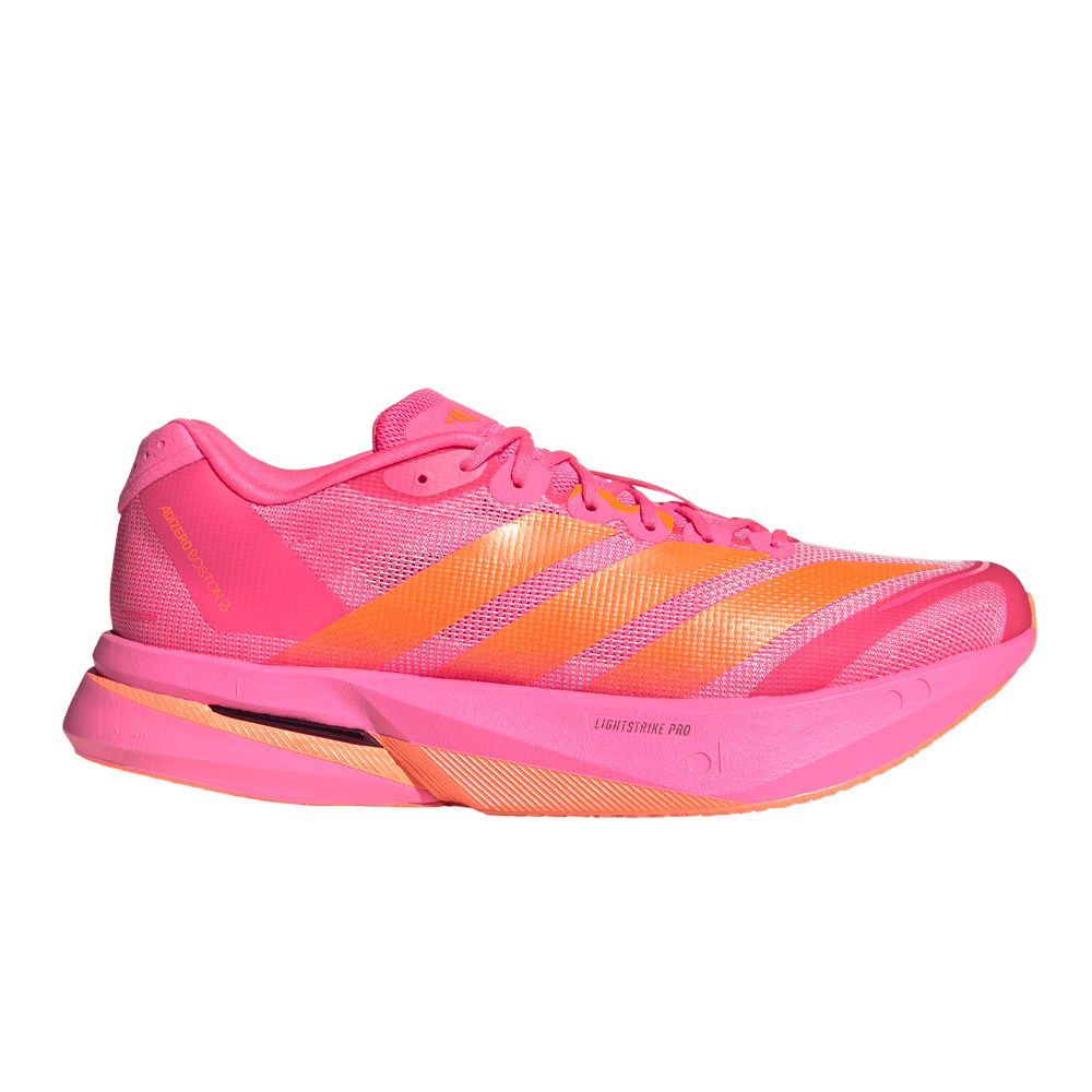adidas Adizero Boston 13 Men's Running Shoes - Lucid Pink/Lucid Orange/Iron Metallic