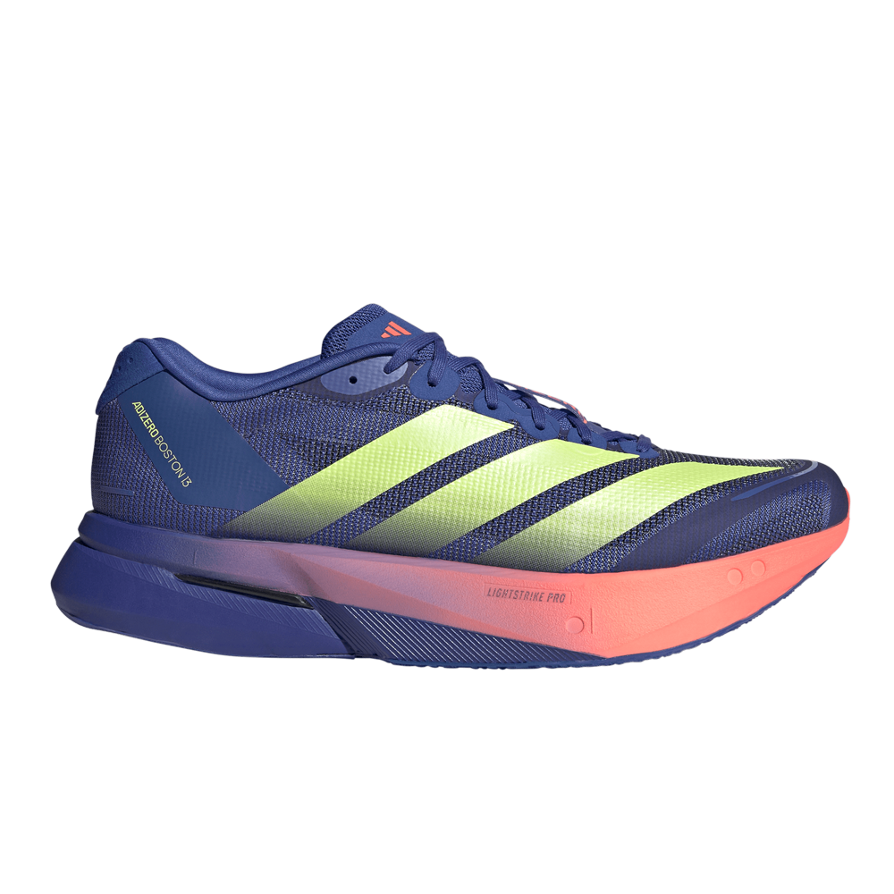 adidas Adizero Boston 13 Men's Running Shoes - Dual Indigo/Frozen Lemon/Solar Turbo