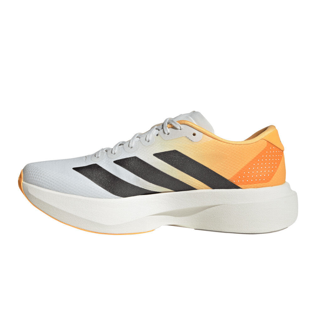 adidas Adizero Evo SL Woven Men's Running Shoes - Crystal White/Lucid Tangerine/Iron Metallic