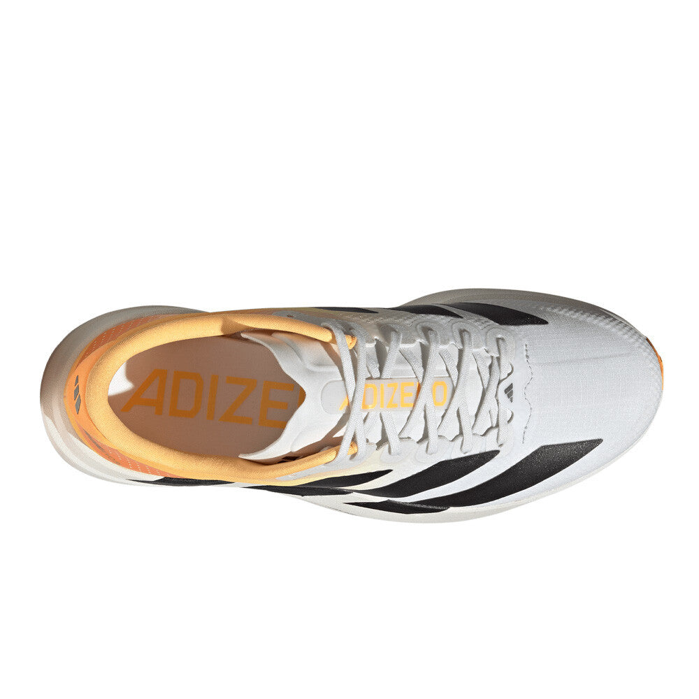 adidas Adizero Evo SL Woven Men's Running Shoes - Crystal White/Lucid Tangerine/Iron Metallic