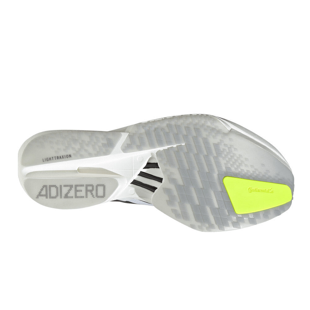 adidas Adizero Adios Pro 4 Men's Running Shoes - Cloud White/Iron Metallic/Solar Yellow