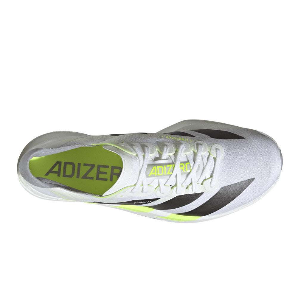adidas Adizero Adios Pro 4 Men's Running Shoes - Cloud White/Iron Metallic/Solar Yellow
