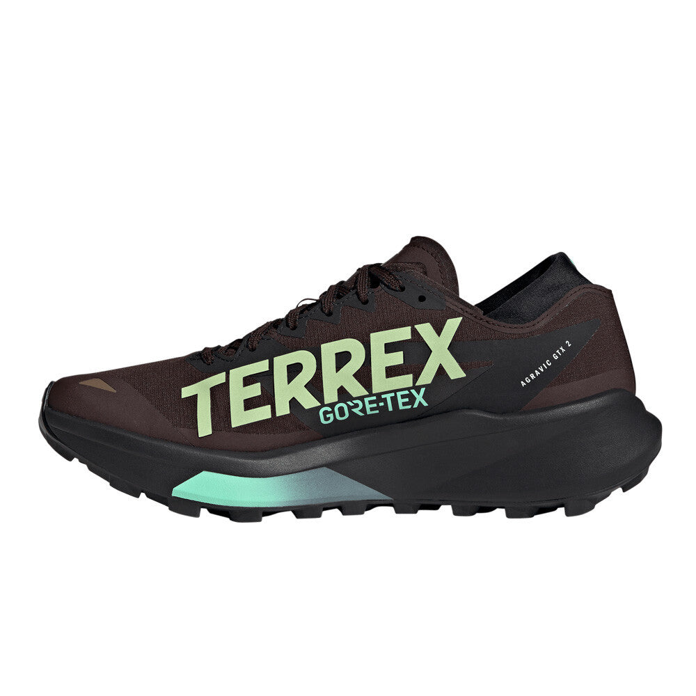 adidas Terrex Agravic GORE-TEX 2 Men's Trail Running Shoes - Aurora Coffee/Core Black/Pulse Mint
