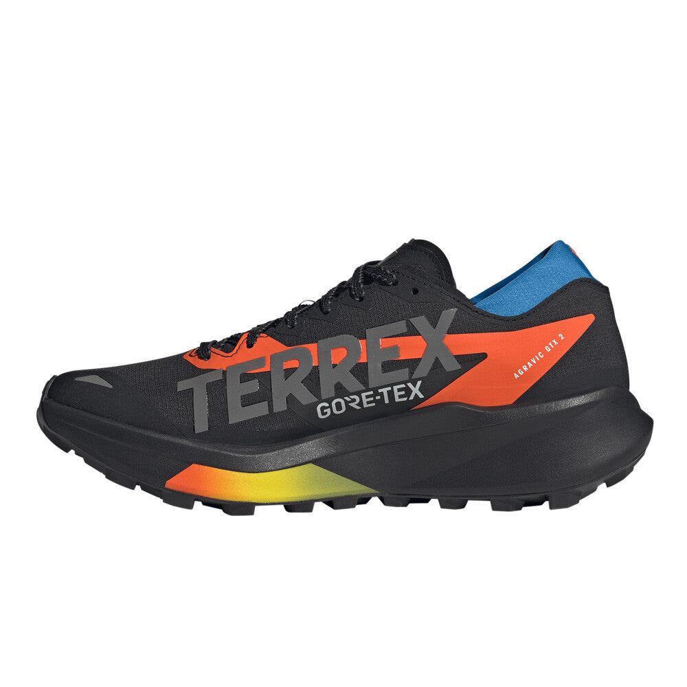 adidas Terrex Agravic GORE-TEX 2 Men's Trail Running Shoes - Core Black/Grey Four/Impact Orange