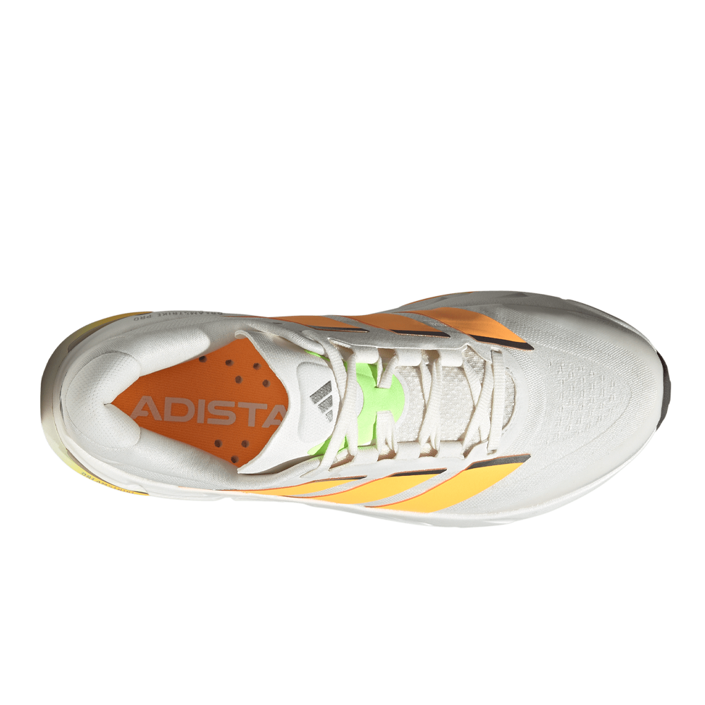 adidas Adistar BYD 2 Men's Running Shoes - Cloud White/Lucid Tangerine/Signal Green