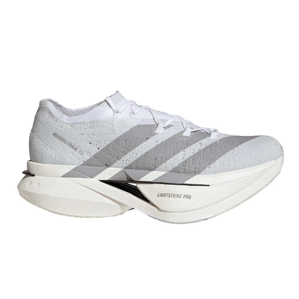 adidas Adizero Prime X3 Strung Men's Running Shoes - Cloud White/Dash Grey Three