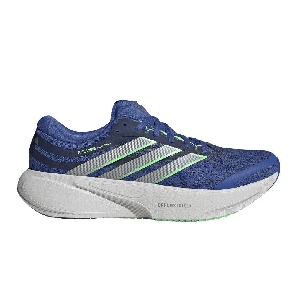 adidas Supernova Solution 3 Men's Running Shoes - Dual Indigo/Tech Grey Metallic/Lime Burst