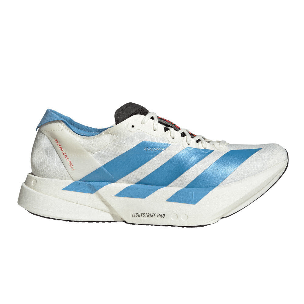 adidas Adizero Adios Pro 4 Women's Running Shoes - Off White/Light Blue/Bright Red