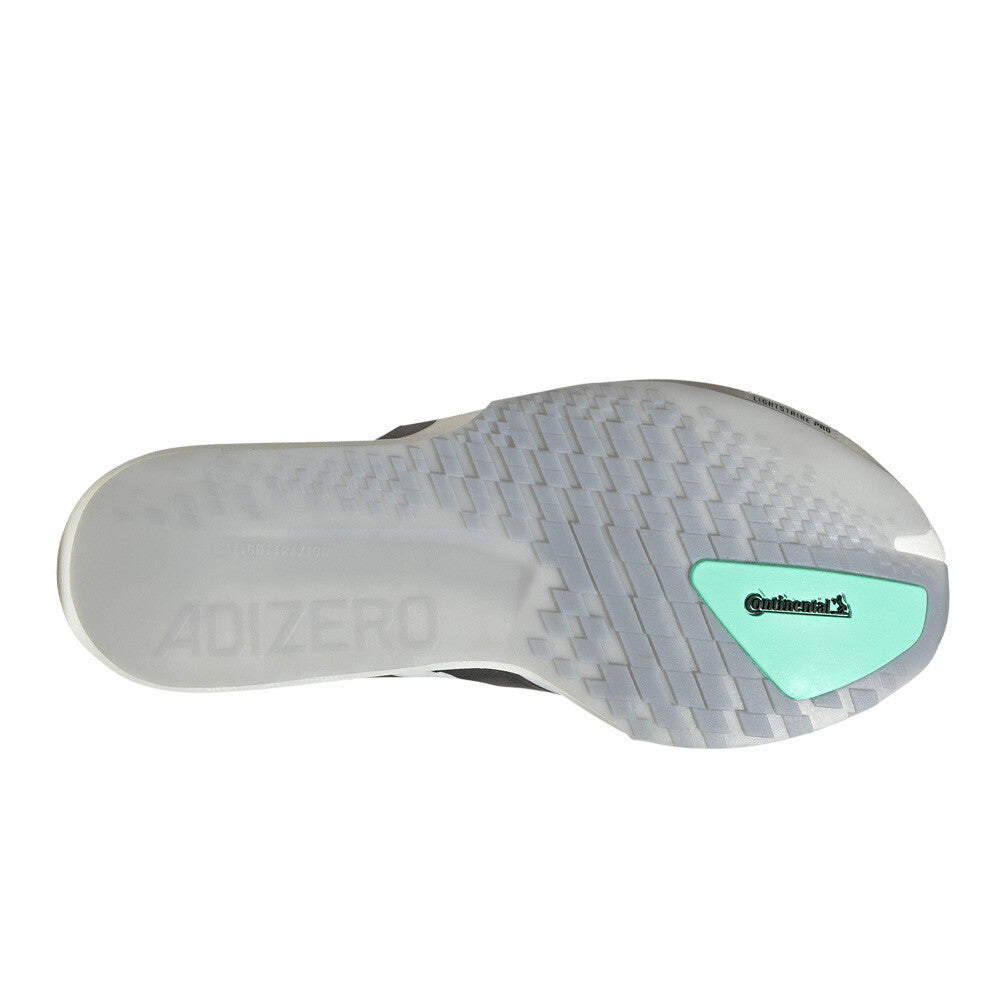 adidas Adizero Adios 9 Women's Running Shoes - Cloud White/Iron Metallic/Pulse Mint