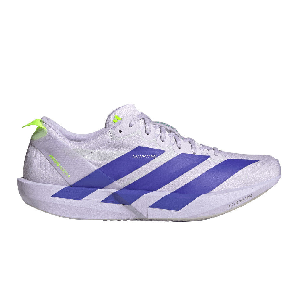 adidas Adizero Adios 9 Women's Running Shoes - Purple Tint/Solar Purple/Signal Green