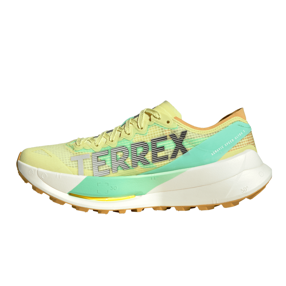 adidas Terrex Agravic Speed Ultra 2 Men's Trail Running Shoes - Frozen Lemon/Core Black/Pulse Mint