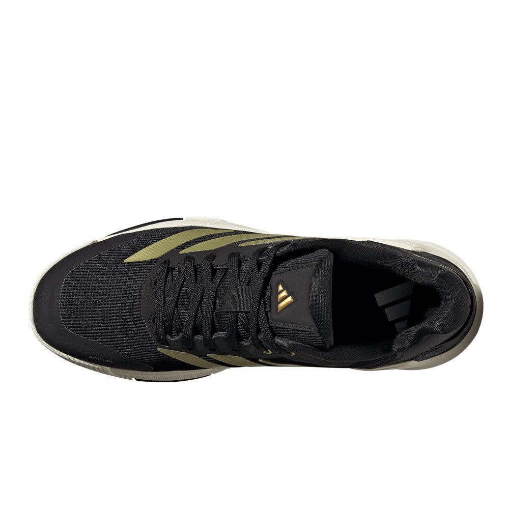 adidas Crazyquick Lightstrike Men's Padel Shoes - Off White/Core Black/Gold Metallic