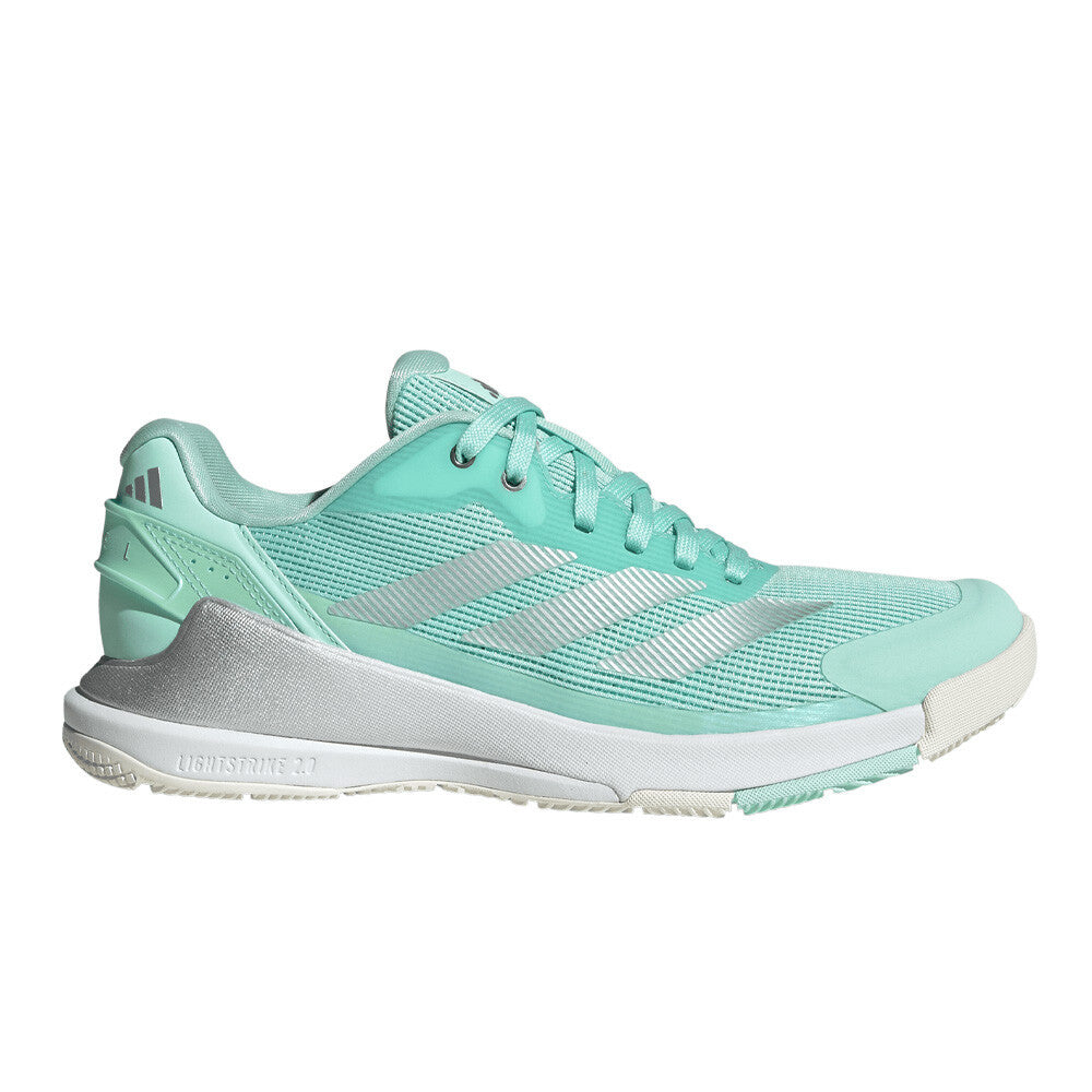 adidas Crazyquick Lightstrike Women's Tennis Shoes - Clear Mint/Silver Metallic/Cloud White