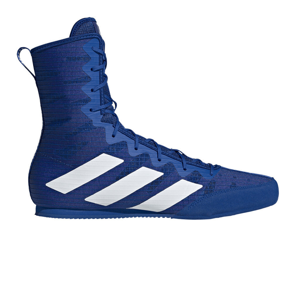 adidas Box Hog 4 Men's Boxing Shoes - Royal Blue/Cloud White/Solar Purple