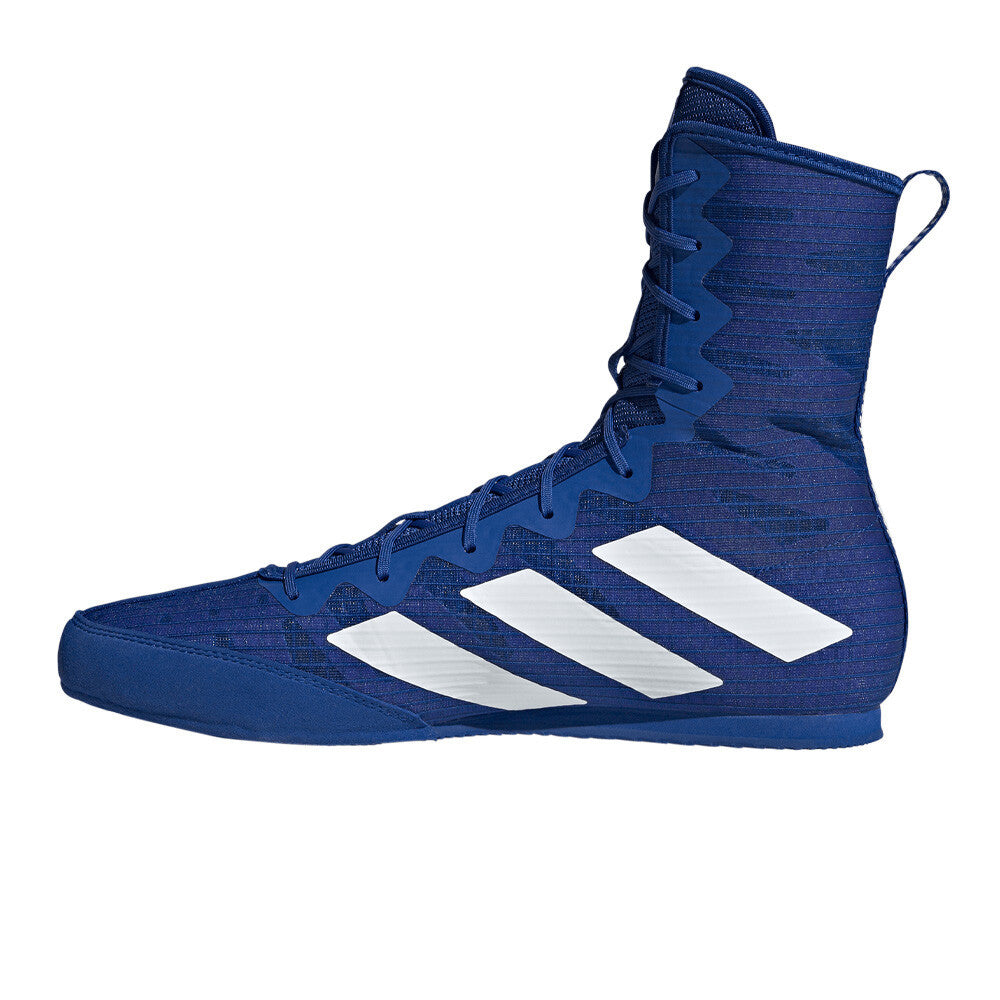 adidas Box Hog 4 Men's Boxing Shoes - Royal Blue/Cloud White/Solar Purple
