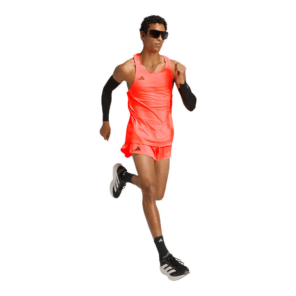 adidas Adizero Essentials Men's Running Split Shorts - Solar Turbo