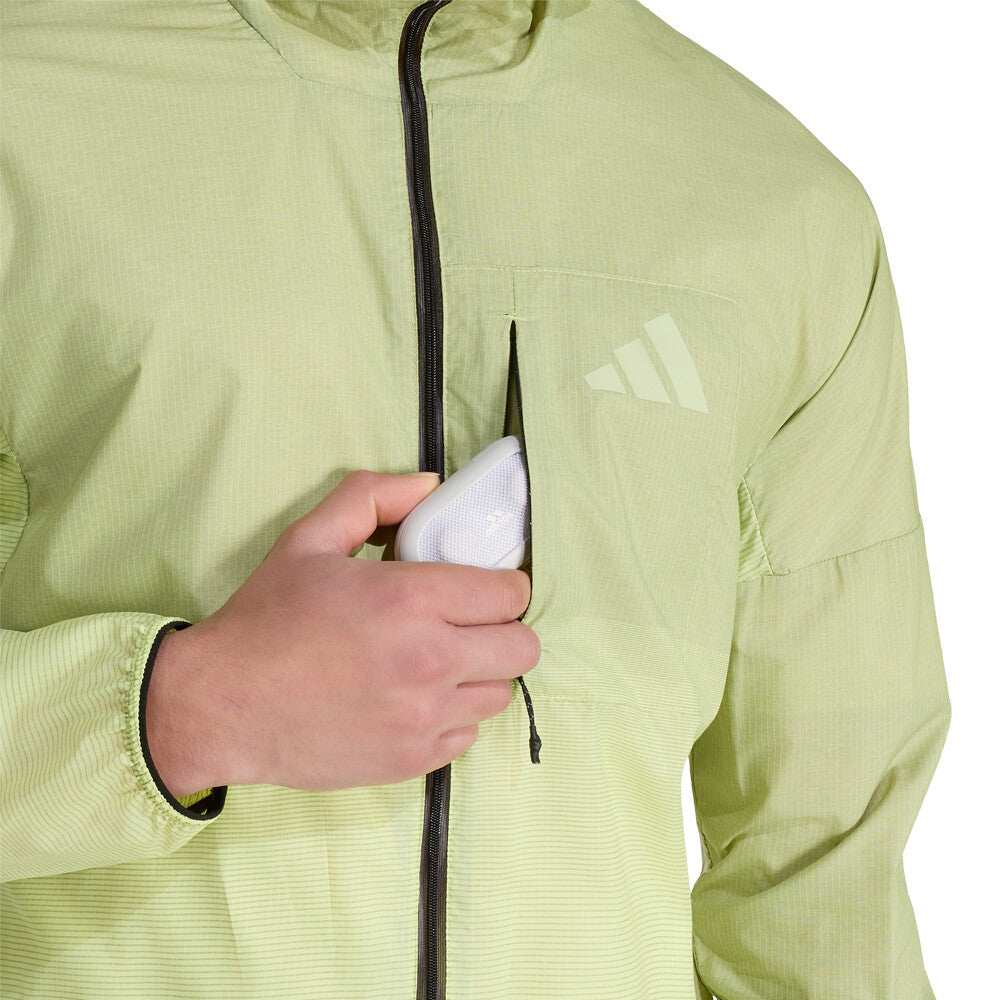 adidas Terrex Xperior Clima365 Light Windweave Men's Jacket - Semi Frozen Lemon/Shadow Olive