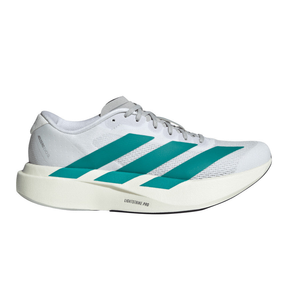 adidas Adizero Evo SL Women's Running Shoes - Cloud White/Pure Teal/Grey