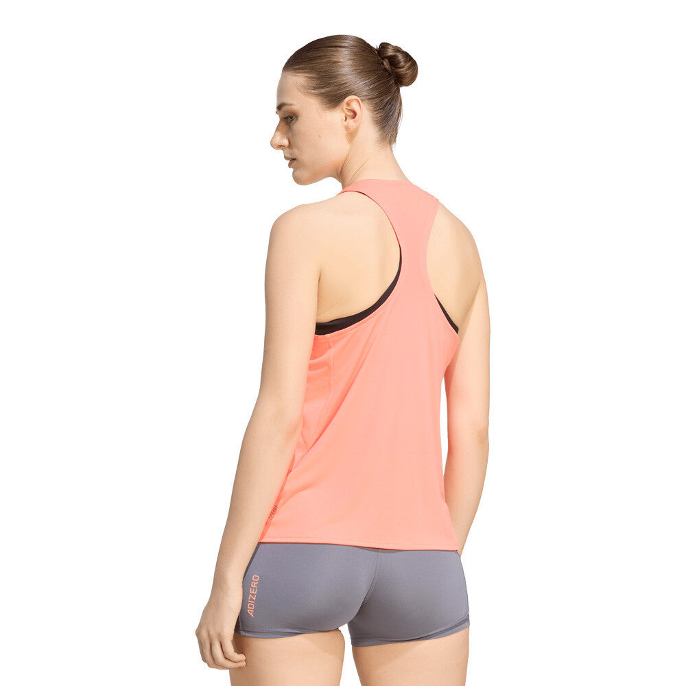 adidas Adizero Essentials Women's Running T-Shirt - Solar Turbo (2)