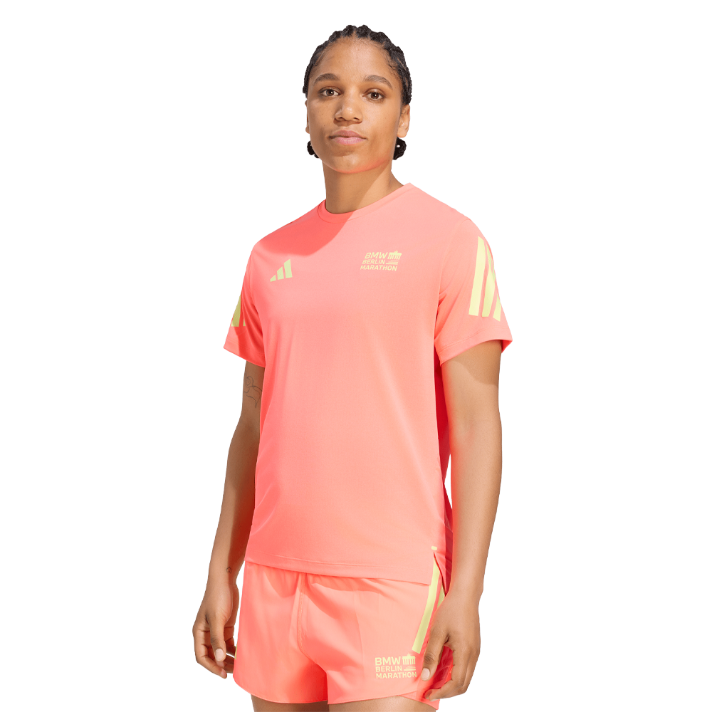 adidas ADI365 Climacool Berlin Women's Running T-Shirt - Solar Turbo