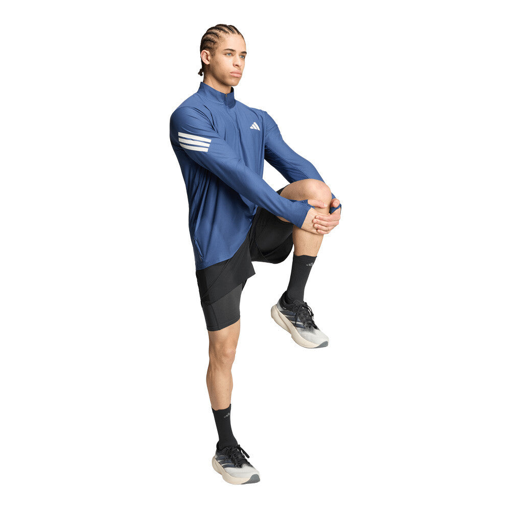 adidas ADI365 Iconic Half-Zip Men's Top - Tech Indigo/White