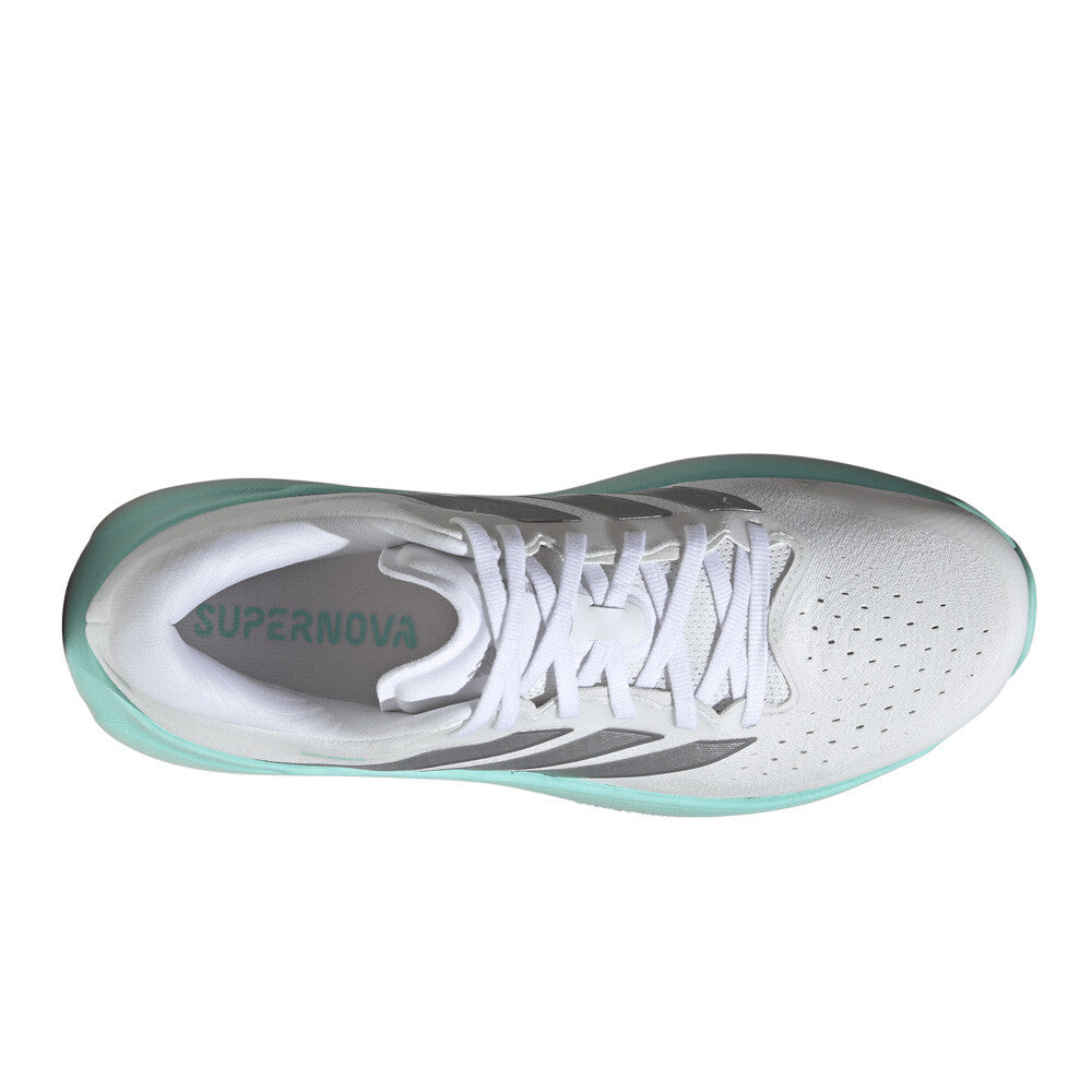 adidas Supernova Rise 3 Men's Running Shoes - Cloud White/Silver Metallic/Semi Flash Aqua