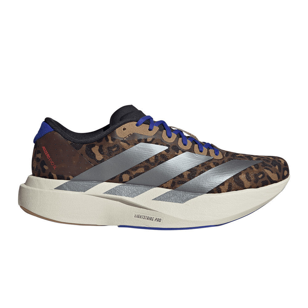 adidas Adizero Evo SL Women's Running Shoes - Preloved Brown/Iron Metallic/Lucid Blue