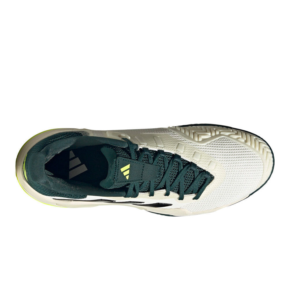 adidas Barricade 13 Men's Tennis Shoes - Off White/Core Black/Powder Teal