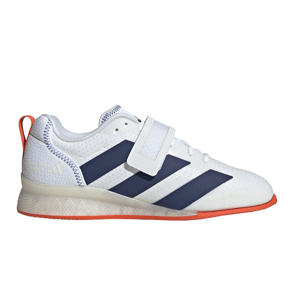 adidas Adipower 3 Men's Weightlifting Shoes - Cloud White/Dark Blue/Team Royal Blue