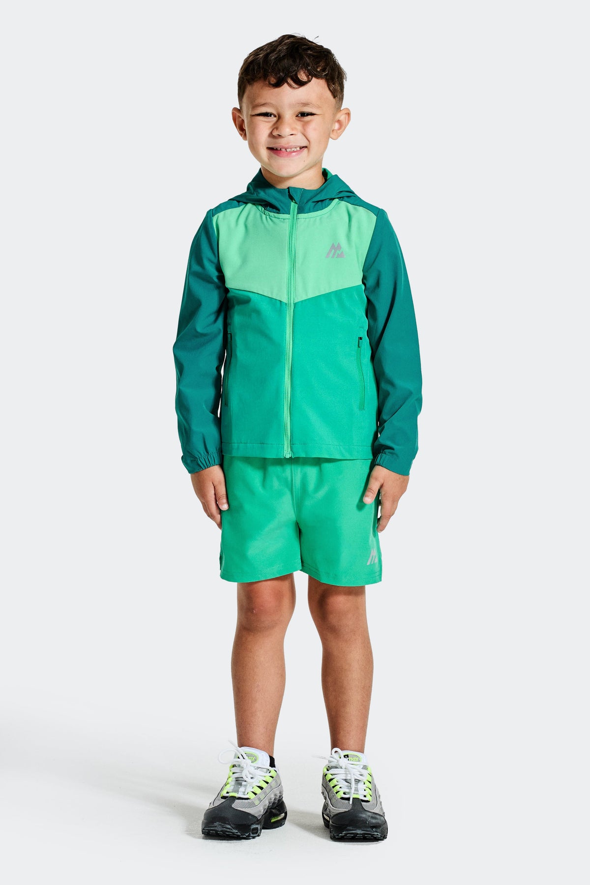 Montirex Infant Boys' Velocity Windbreaker - Lagoon Green Mint Blue Cyber Jade