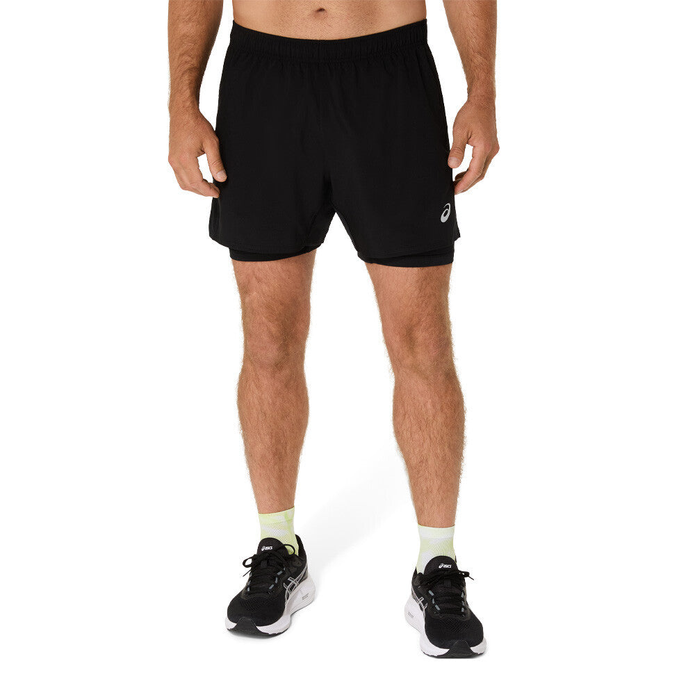 ASICS Core 2N1 5 Inch Men's Running Shorts - Performance Black
