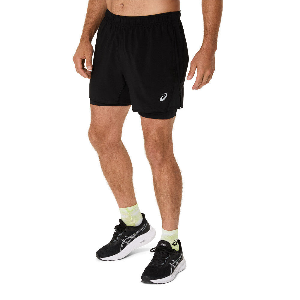 ASICS Core 2N1 5 Inch Men's Running Shorts - Performance Black