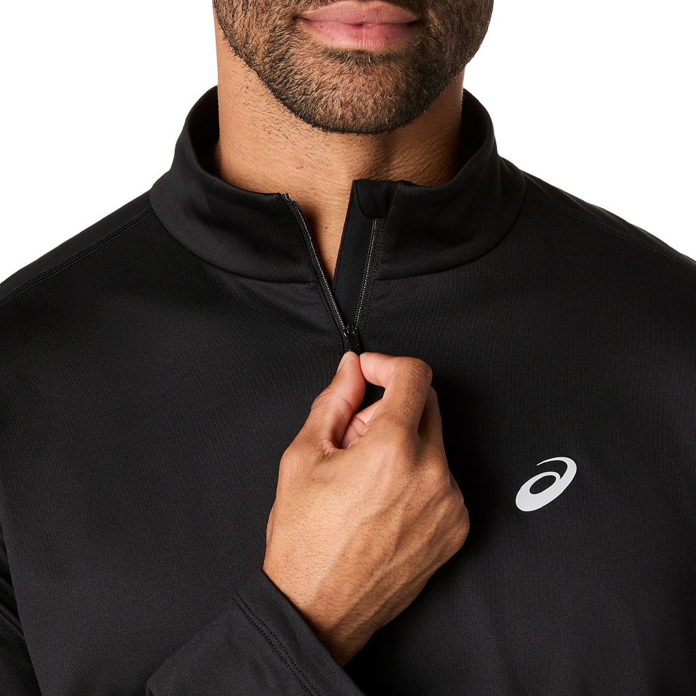 ASICS Core Long Sleeve Half Zip Men's Winter Top - Performance Black