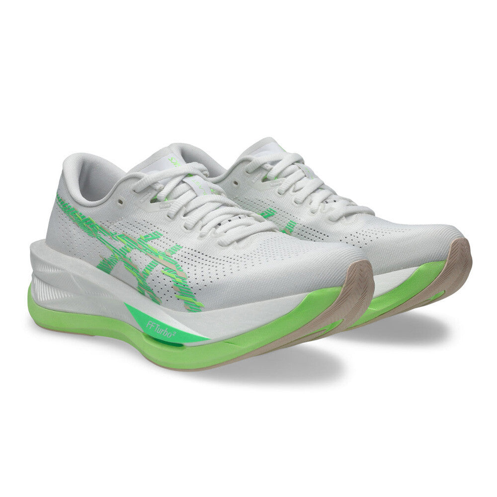 ASICS Sonicblast Women's Running Shoes - White/Vital Green