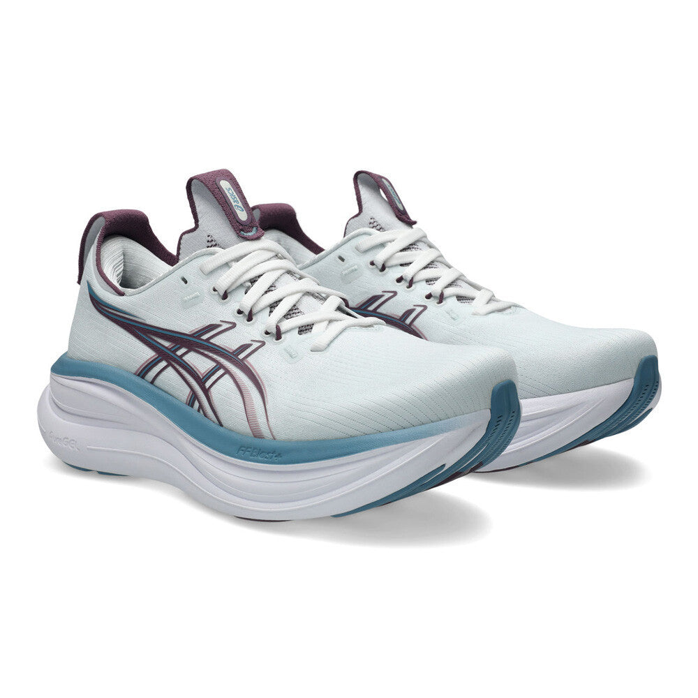 ASICS Gel-Nimbus 28 Women's Running Shoes - Arctic Blue/Velvet Purple