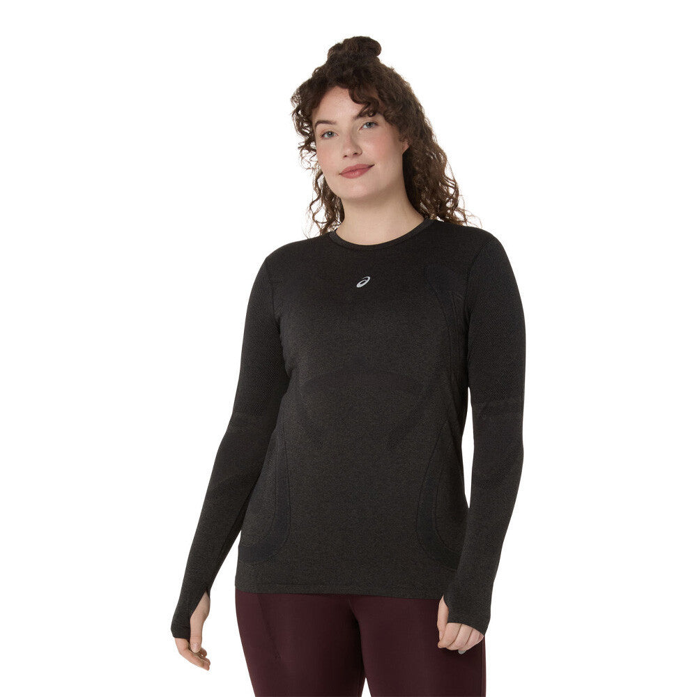 ASICS Road Seamless Women's Running T-Shirt - Performance Black/Graphite Grey