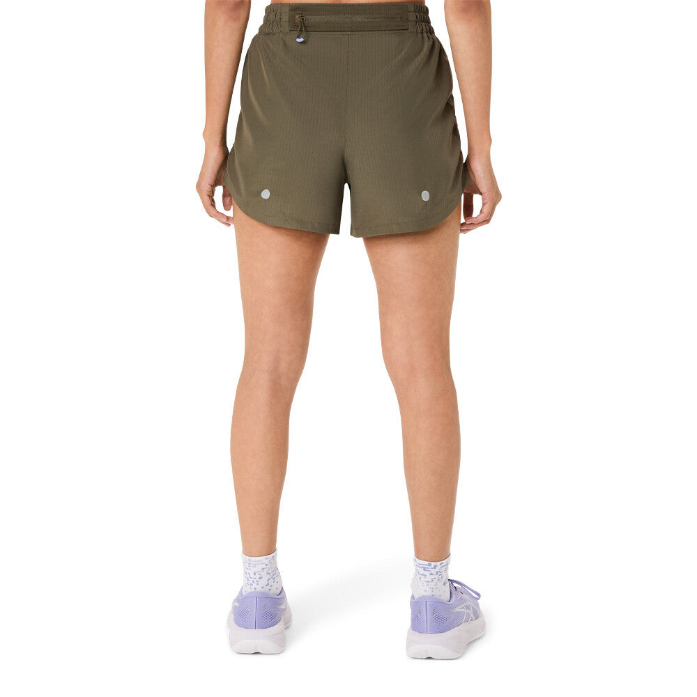 ASICS Nagino 4 Inch Run Women's Running Shorts - Dark Olive