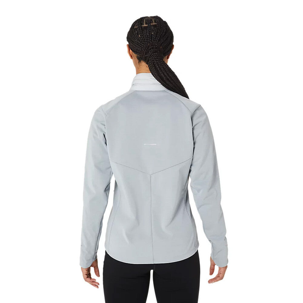 ASICS Road Winter Run Women's Running Jacket - Glacier Grey Heather/Glacier Grey