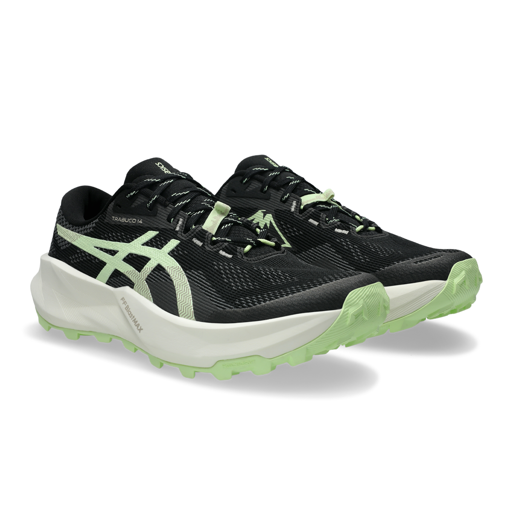 ASICS Trabuco 14 Men's Trail Running Shoes - Black/Illuminate Yellow