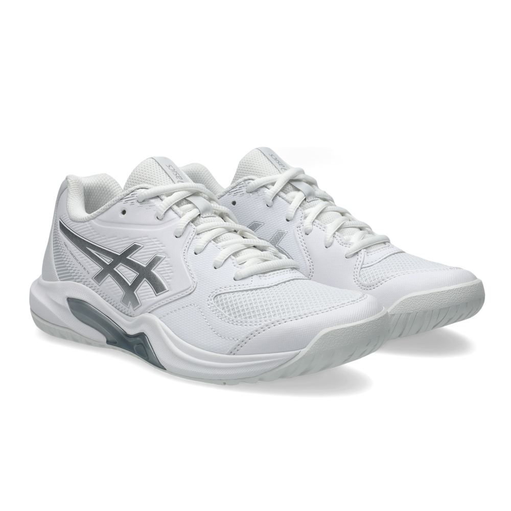ASICS Gel-Dedicate 9 Women's Tennis Shoes - White/Pure Silver