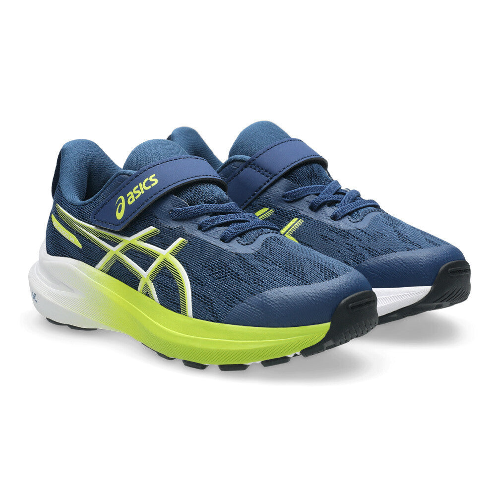 ASICS Junior GT-1000 14 Running Shoes - Independence Blue/Neon Lime