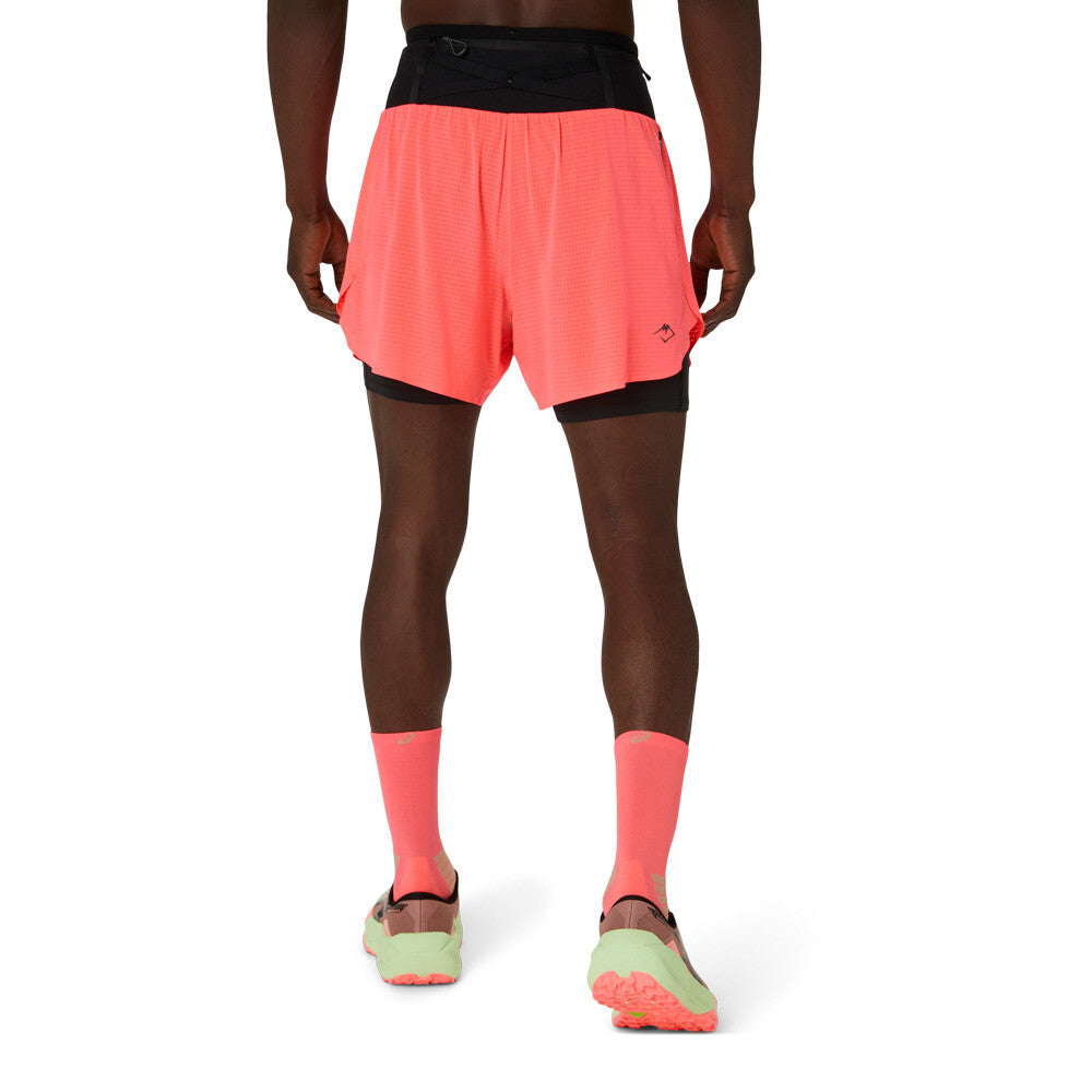 ASICS Fujitrail Elite Men's Shorts - Blazing Coral