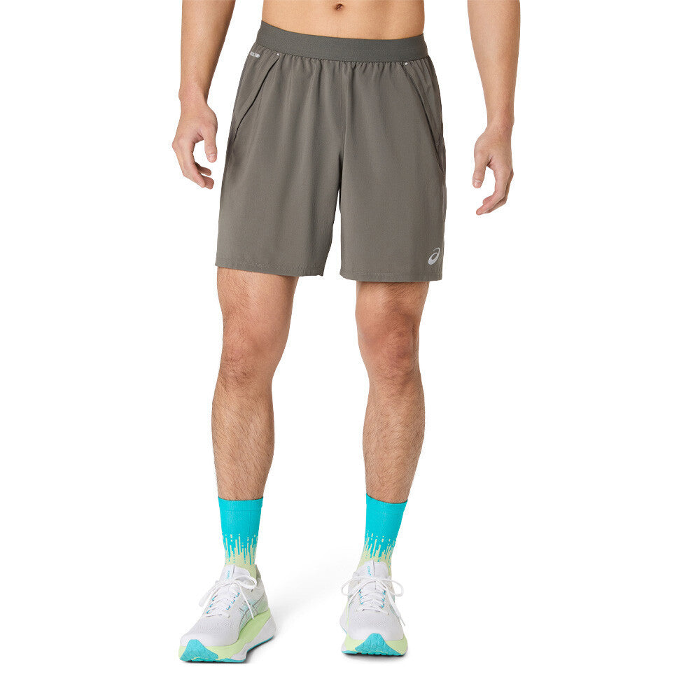ASICS Road 2-In-1 7 Inch Men's Shorts - Truffle Grey