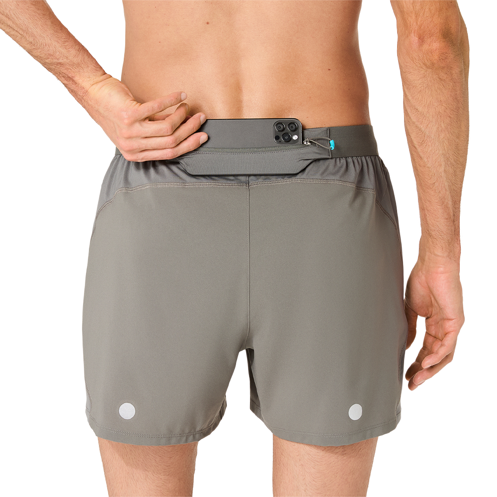 ASICS Road 5 Inch Men's Running Shorts - Truffle Grey