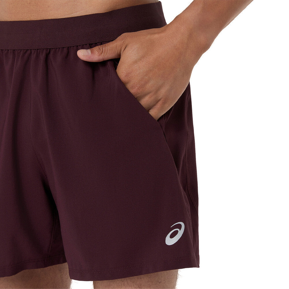 ASICS Road 5 Inch Men's Running Shorts - Dark Currant