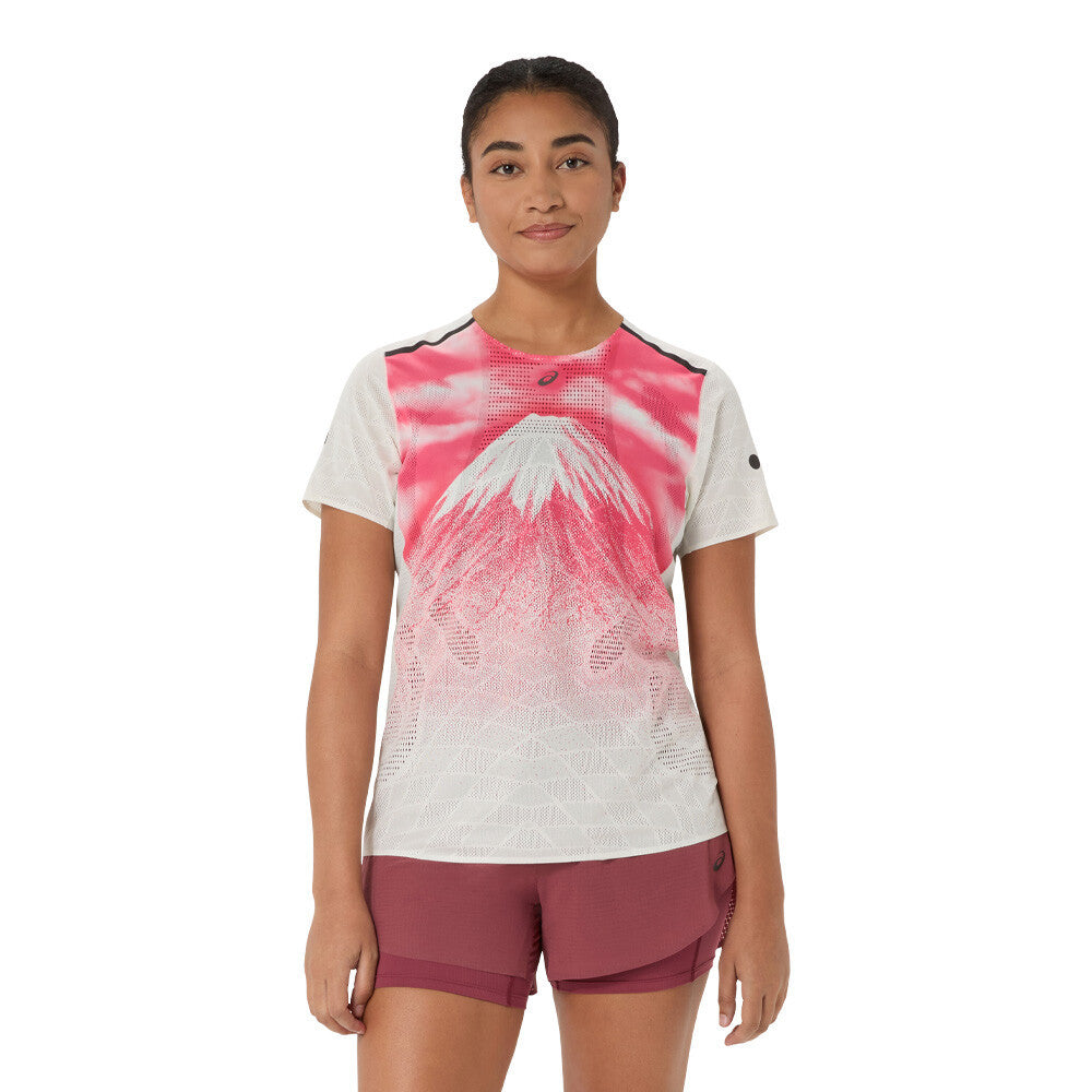 ASICS Fujitrail Elite Graphic Women's T-Shirt - Cream