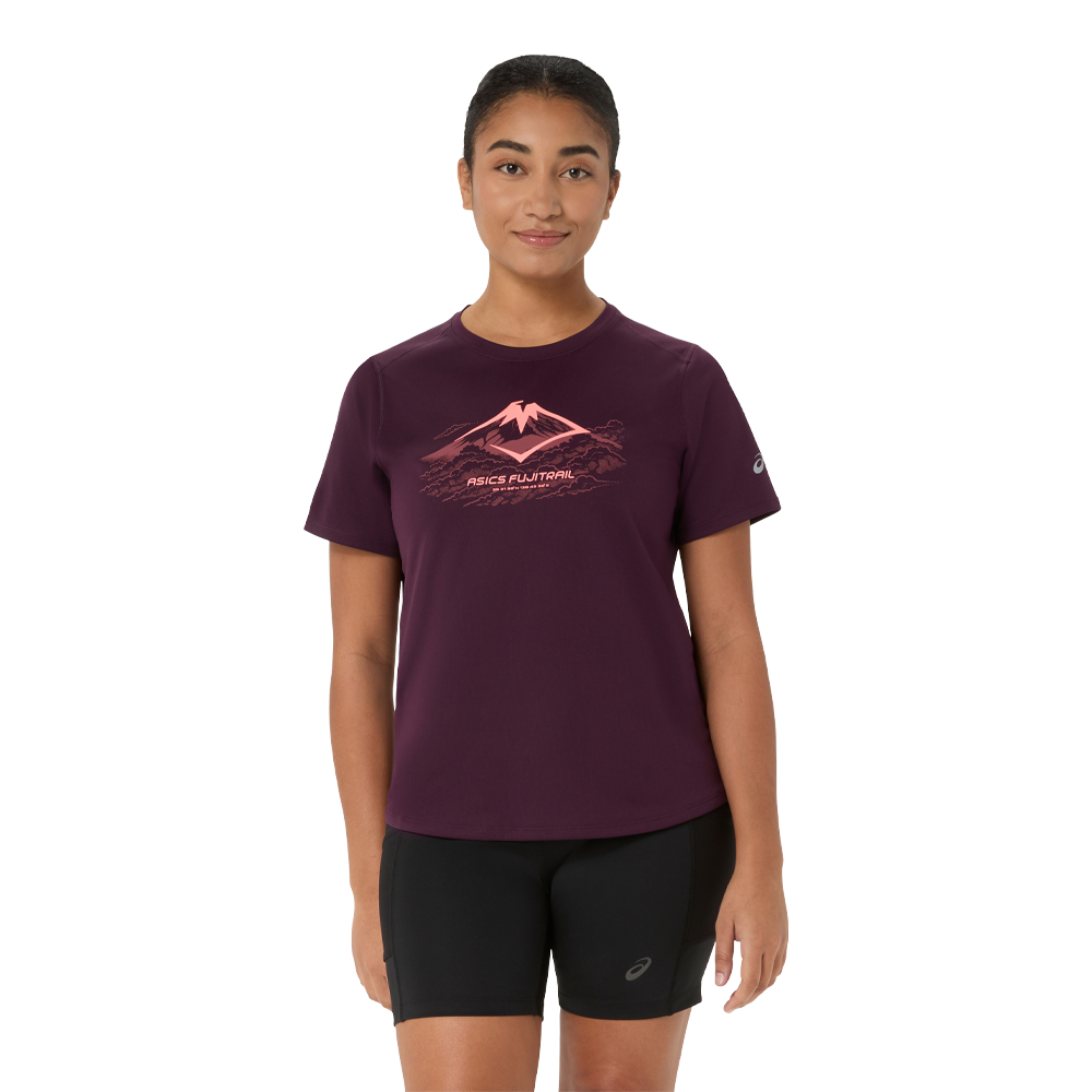 ASICS Fujitrail Logo Women's T-Shirt - Dark Aubergine