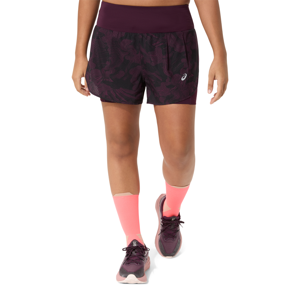 ASICS Road 2-N-1 3.5 Inch Women's Shorts - Dark Aubergine